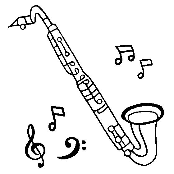 Free Bass Clarinet Coloring Pages